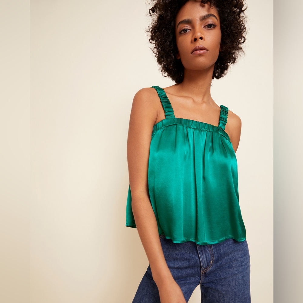 NWT NATION LTD - Rivka Tank w/ Elastic Detail in Emerald